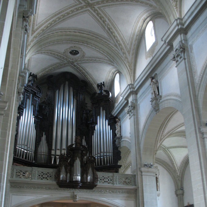 Organ at Church of St. Leodegar in Lucerne, Switzerland